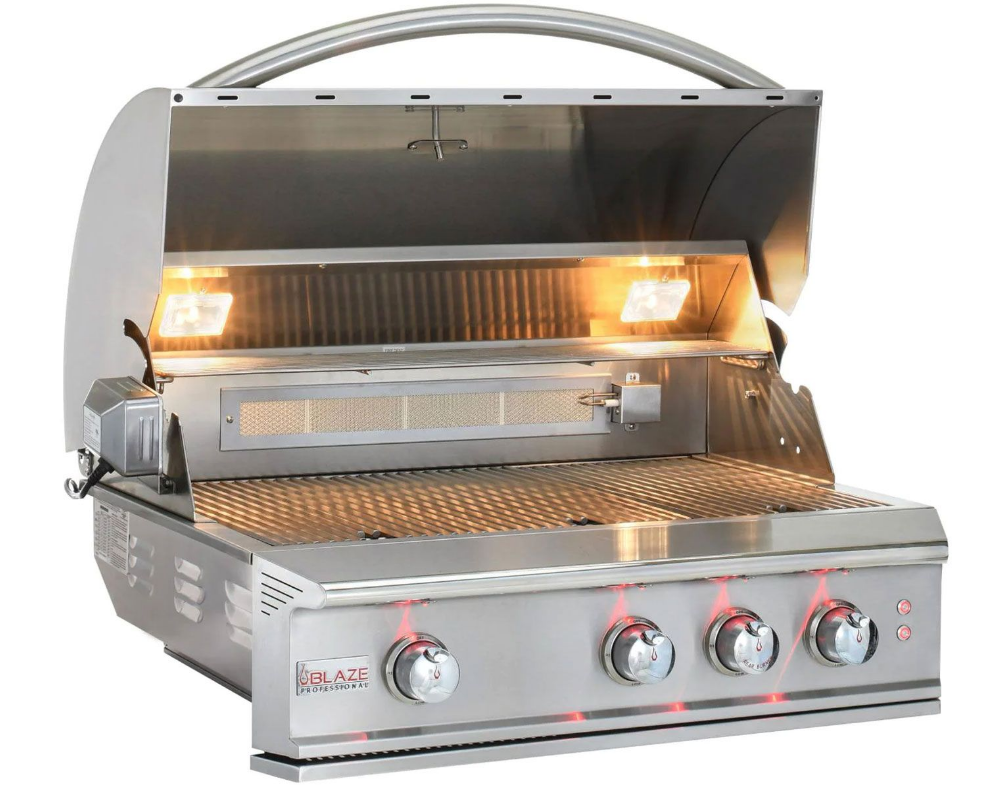 LUX 34-Inch 3-Burner Built-In Gas Gril