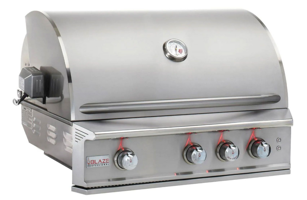 LUX 34-Inch 3-Burner Built-In Gas Gril