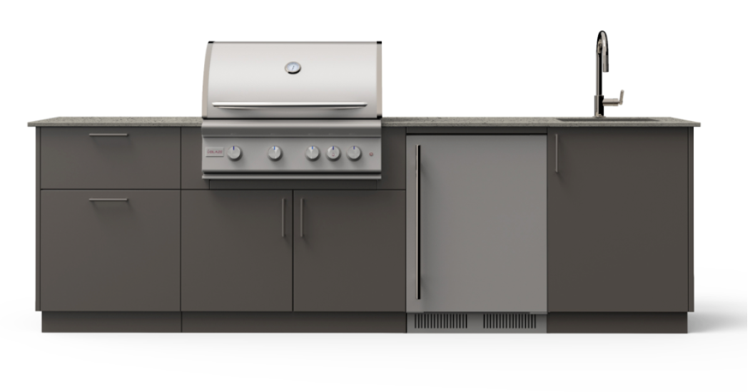 Blaze Golden Hour 10-Ft Outdoor Kitchen Island w/ 32-Inch Premium LTE+